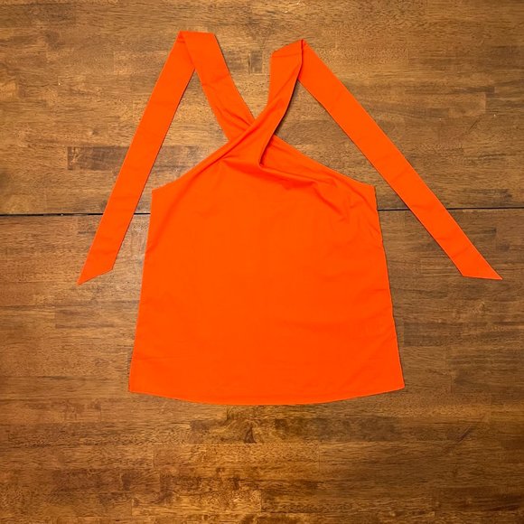 NWT J Crew Organic Cotton Poplin Halter Top - Picture 4 of 6